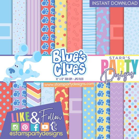 BLUE'S CLUES PASTEL PAPER PACK 1