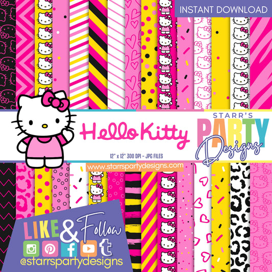 HELLO KITTY PINK PAPER PACK 1