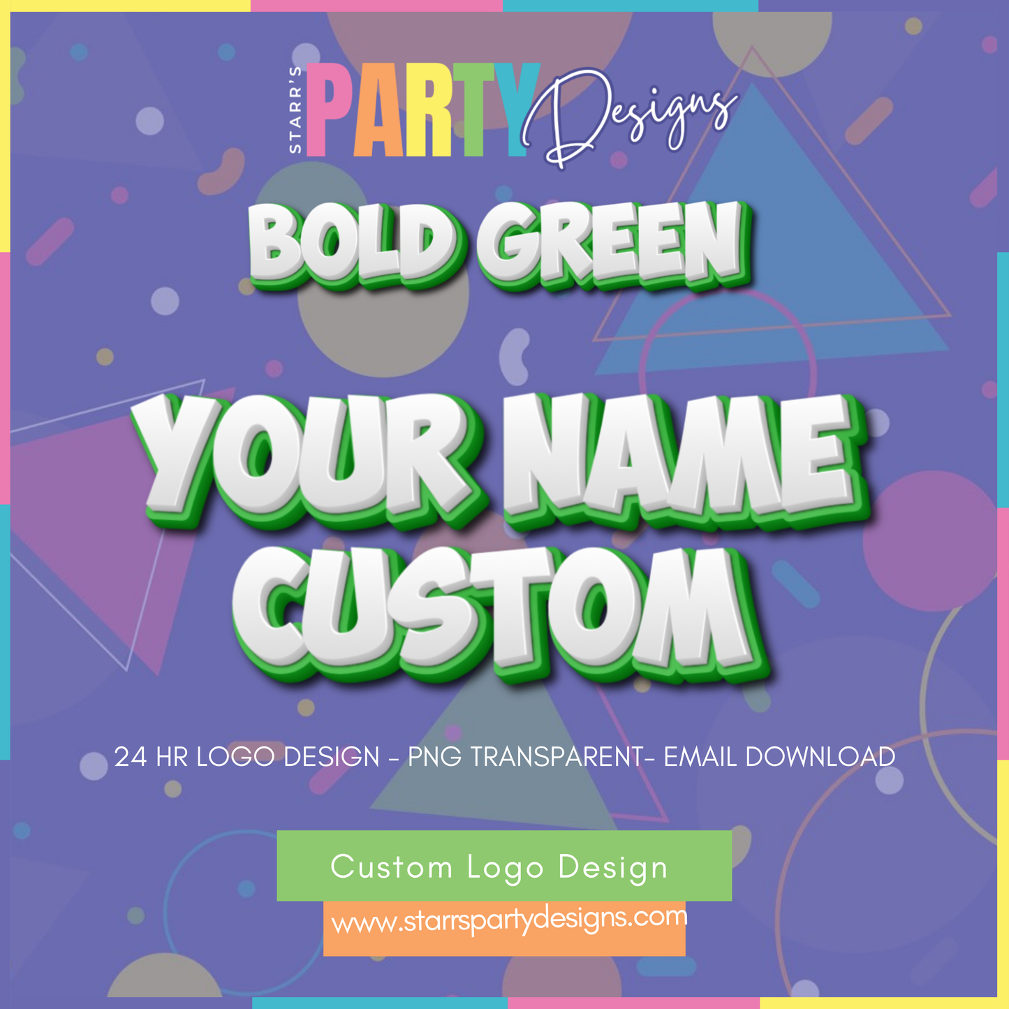 CUSTOM LOGO | BOLD GREEN