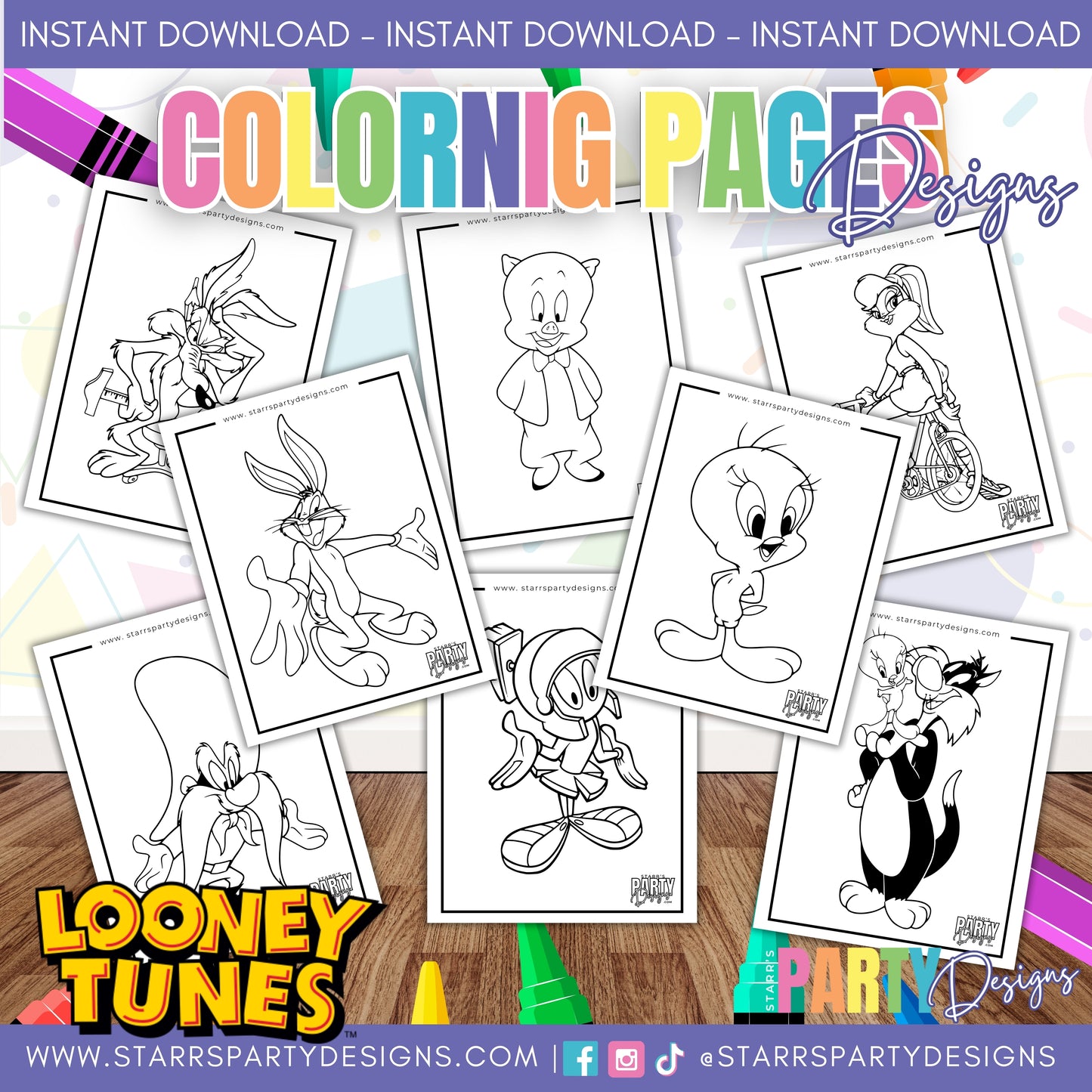 LOONEY TUNES COLORING PAGES 2