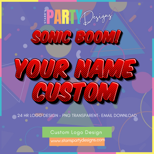 CUSTOM LOGO | SONIC BOOM!