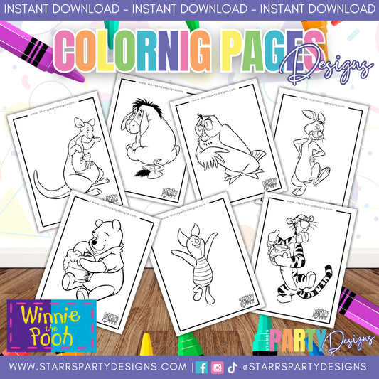 WINNIE THE POOH COLORING PAGES 2