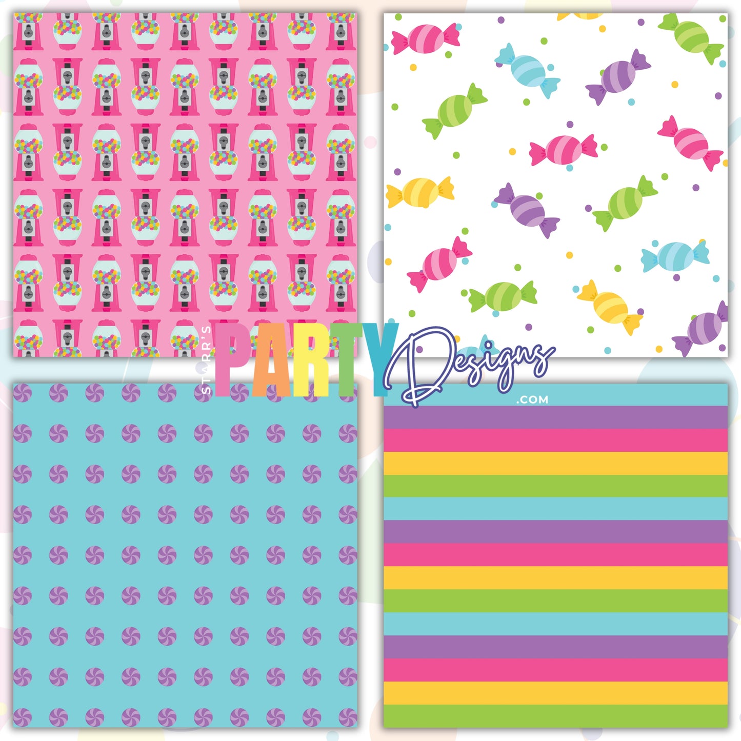 CANDY PAPER PACK & CLIPART KIT