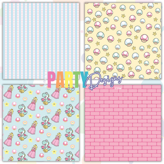 PRINCESS PEACH PASTEL PAPER PACK