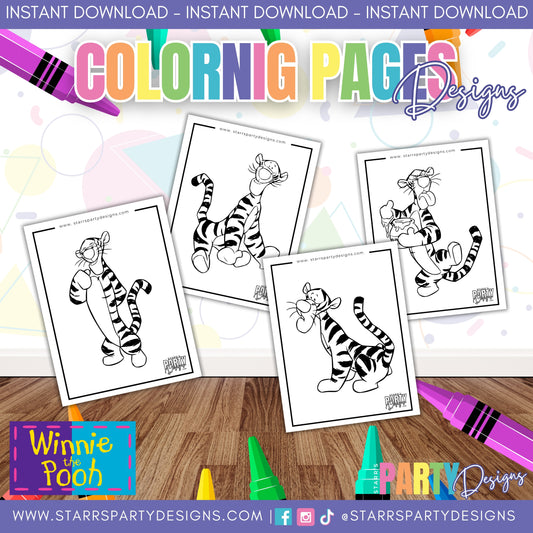 WINNIE THE POOH COLORING PAGES 3