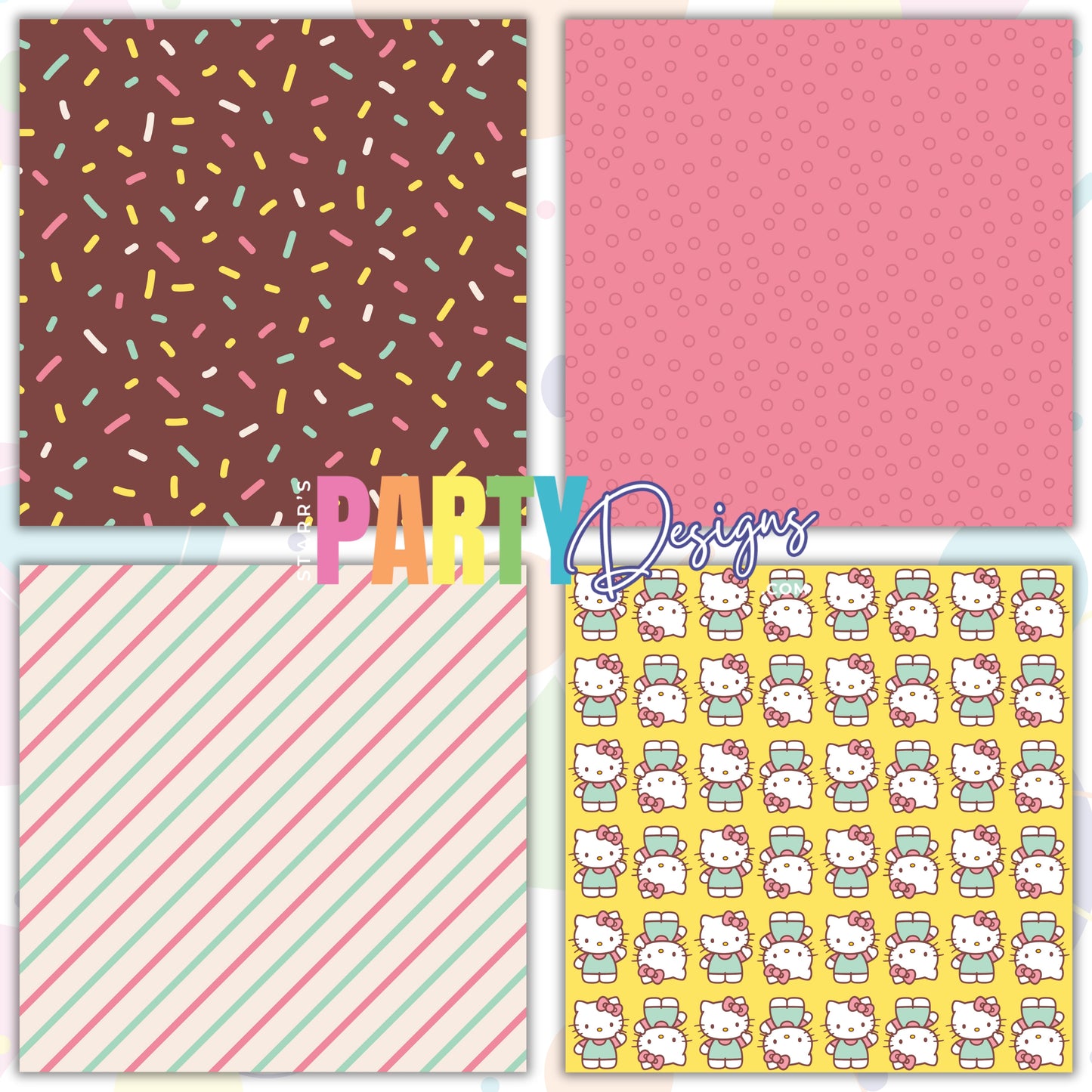 HELLO KITTY PASTEL PAPER PACK 1