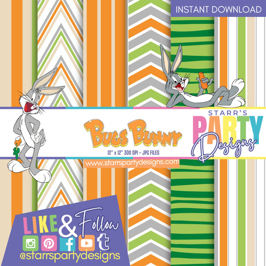 BUGS BUNNY STRIPES PAPER PACK