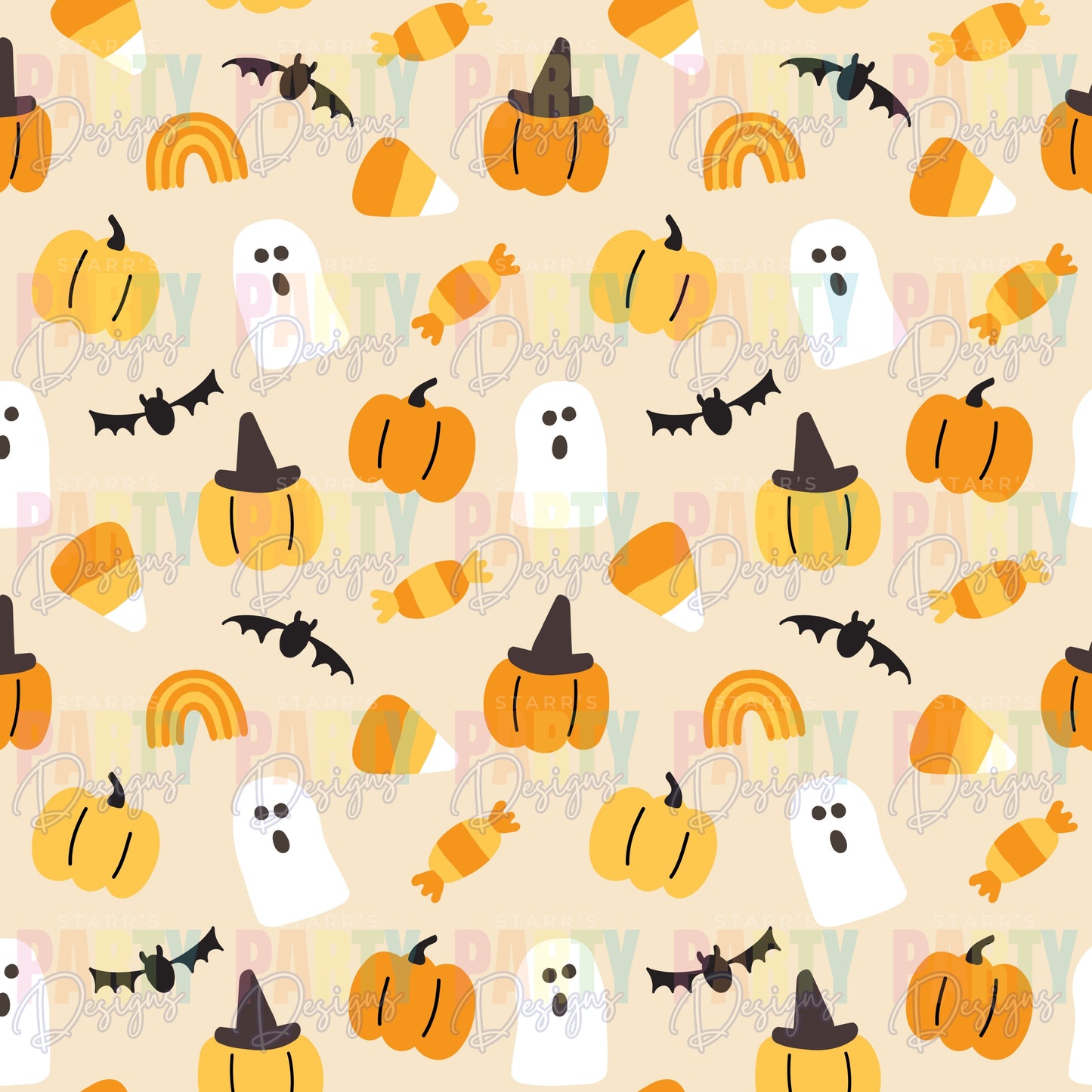 TRICK OR TREATS! ORANGE PAPER PACK