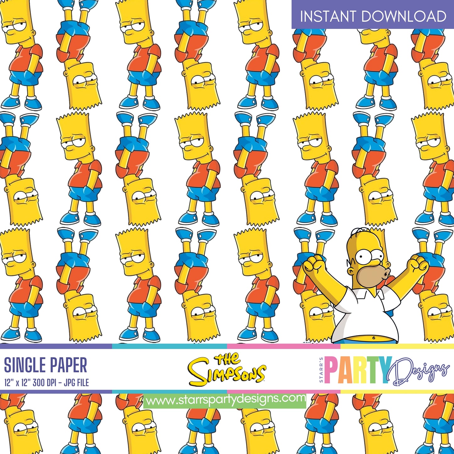 THE SIMPSONS DIGITAL PAPER 1