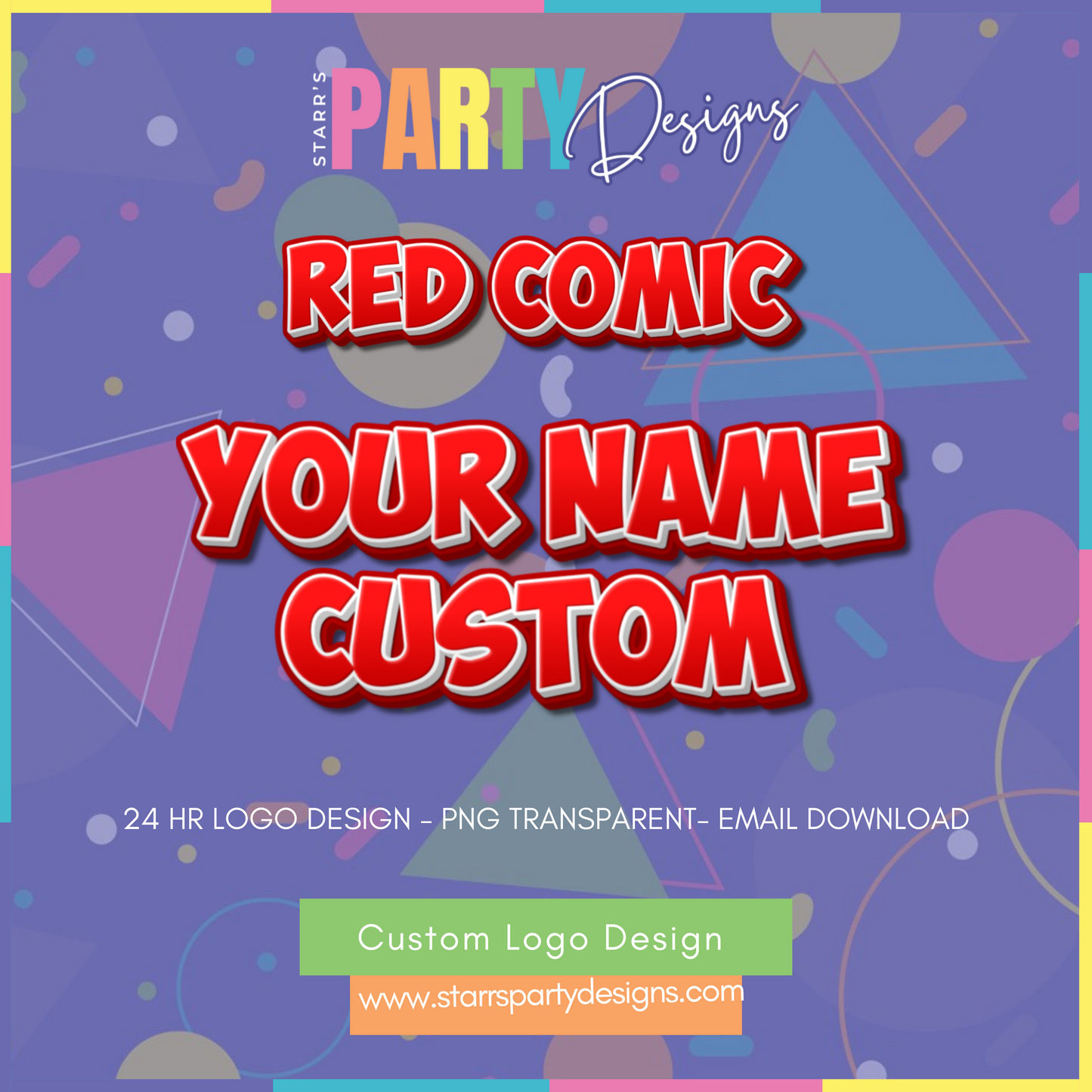 CUSTOM LOGO | RED COMIC