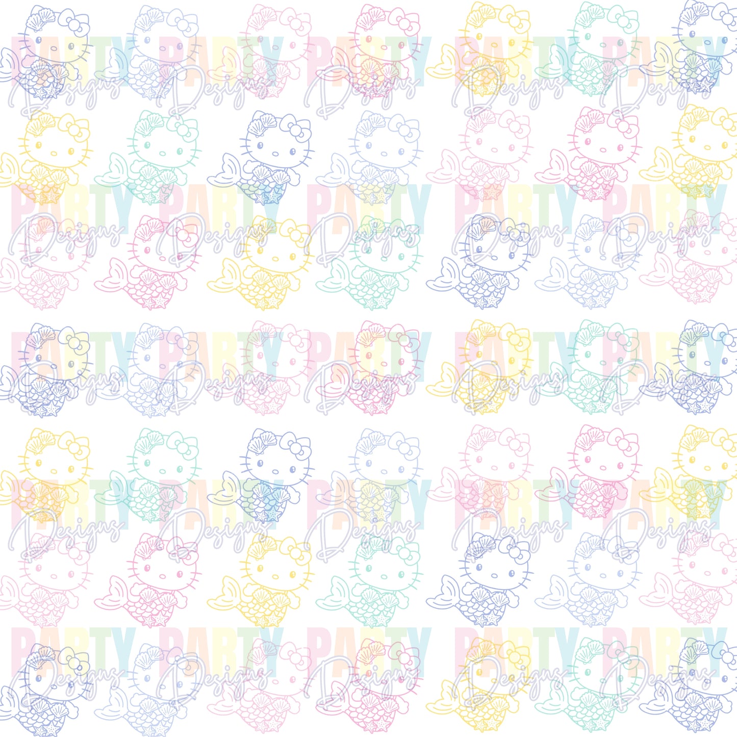 HELLO KITTY PASTEL MERMAID PAPER PACK 1