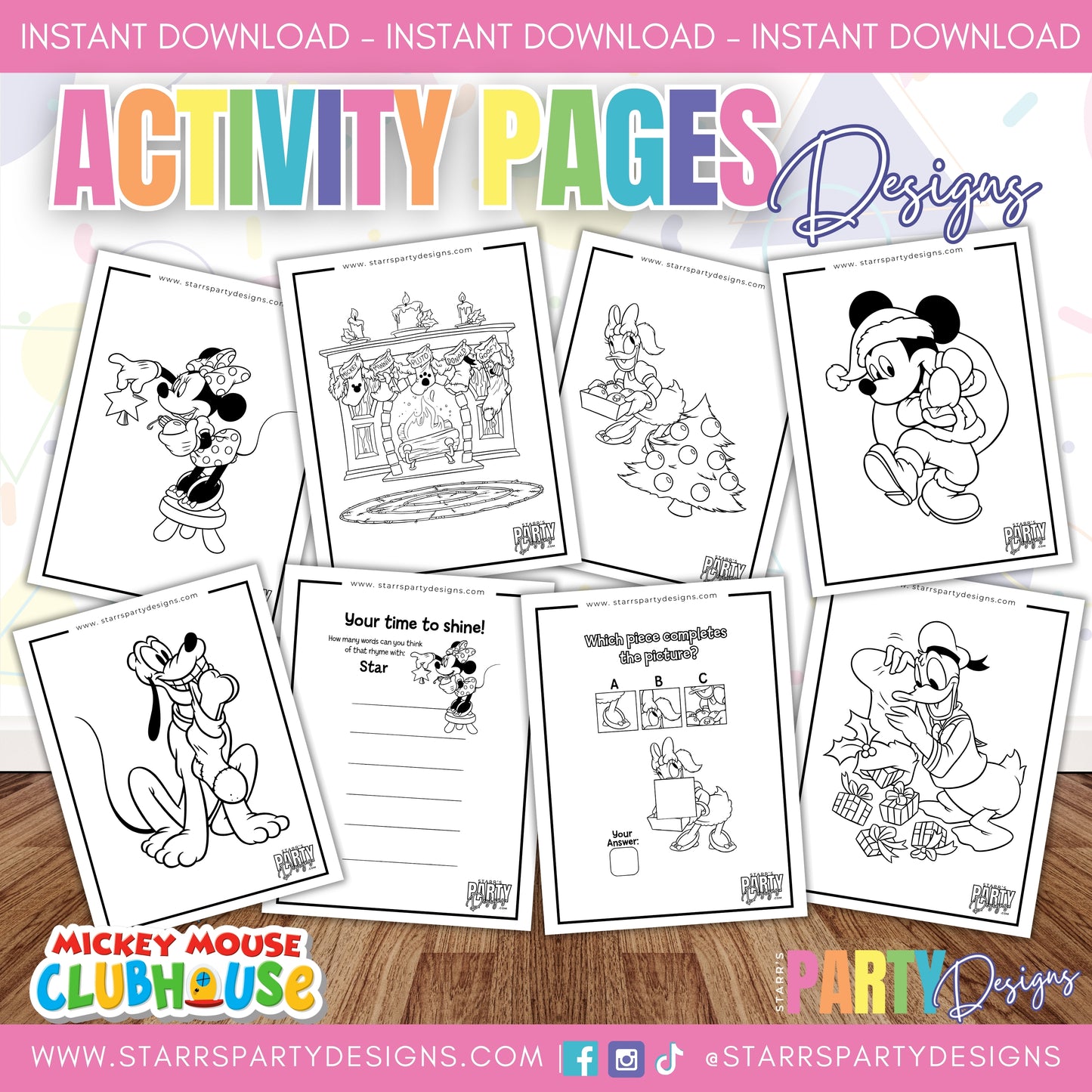 CHRISTMAS WITH FRIENDS ACTIVITY PAGES