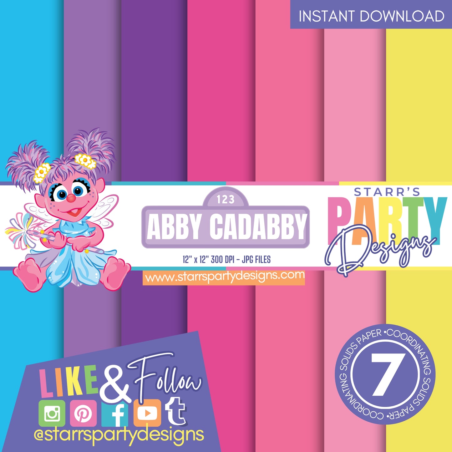 ABBY CADABBY SOLIDS PAPER PACK