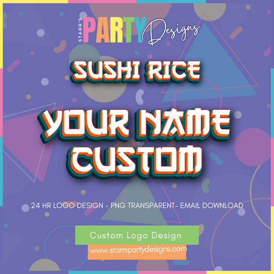 CUSTOM LOGO | SUSHI RICE