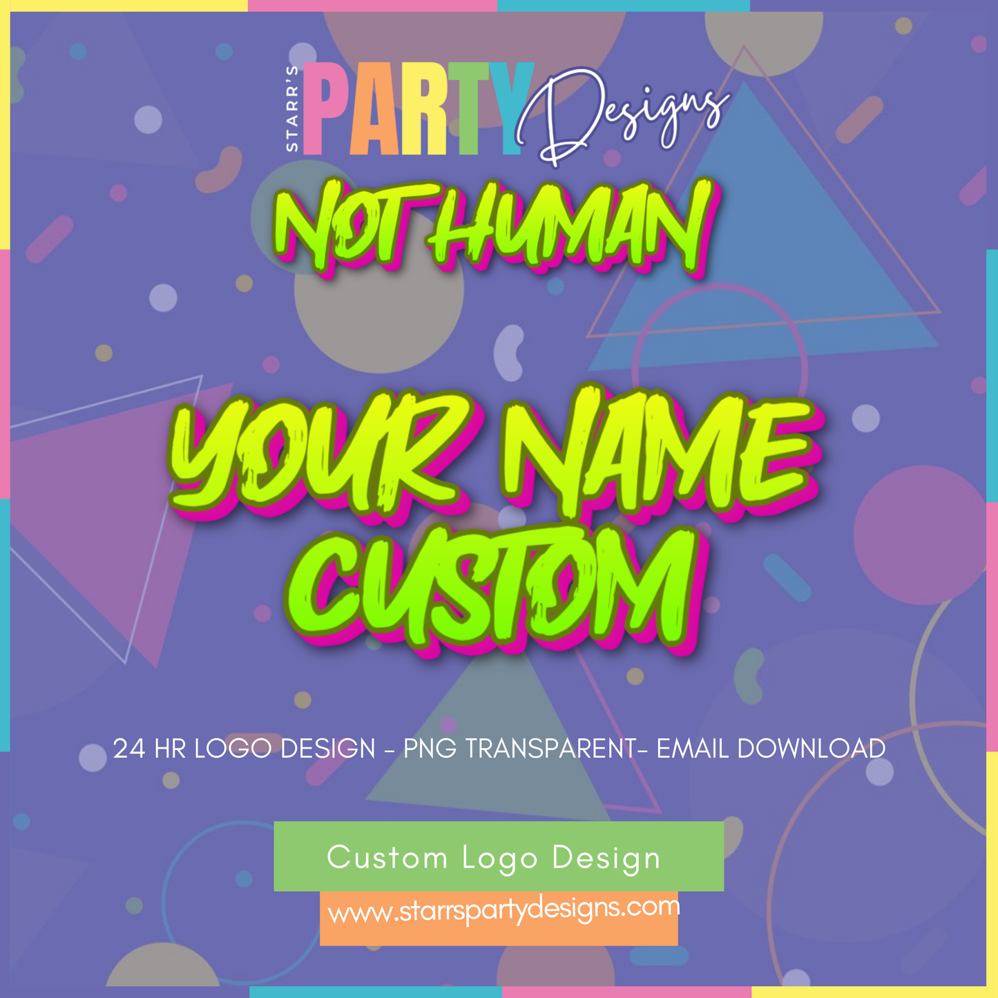 CUSTOM LOGO | NOT HUMAN