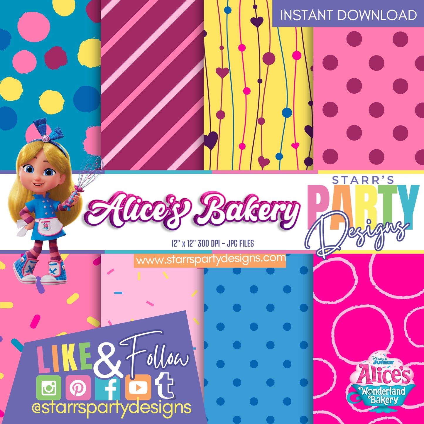 ALICE'S BAKERY PAPER PACK 3