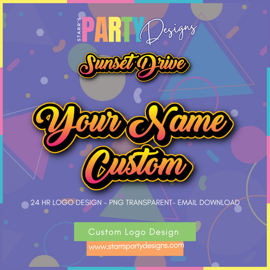 CUSTOM LOGO | SUNSET DRIVE