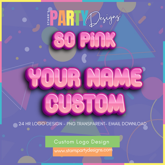 CUSTOM LOGO | SO PINK