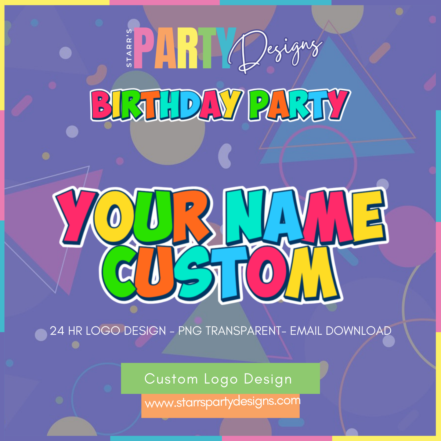 CUSTOM LOGO | BIRTHDAY PARTY