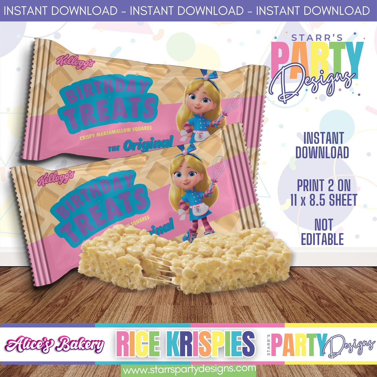 RICE KRISPIES DESIGN | ALICE'S BAKERY A2