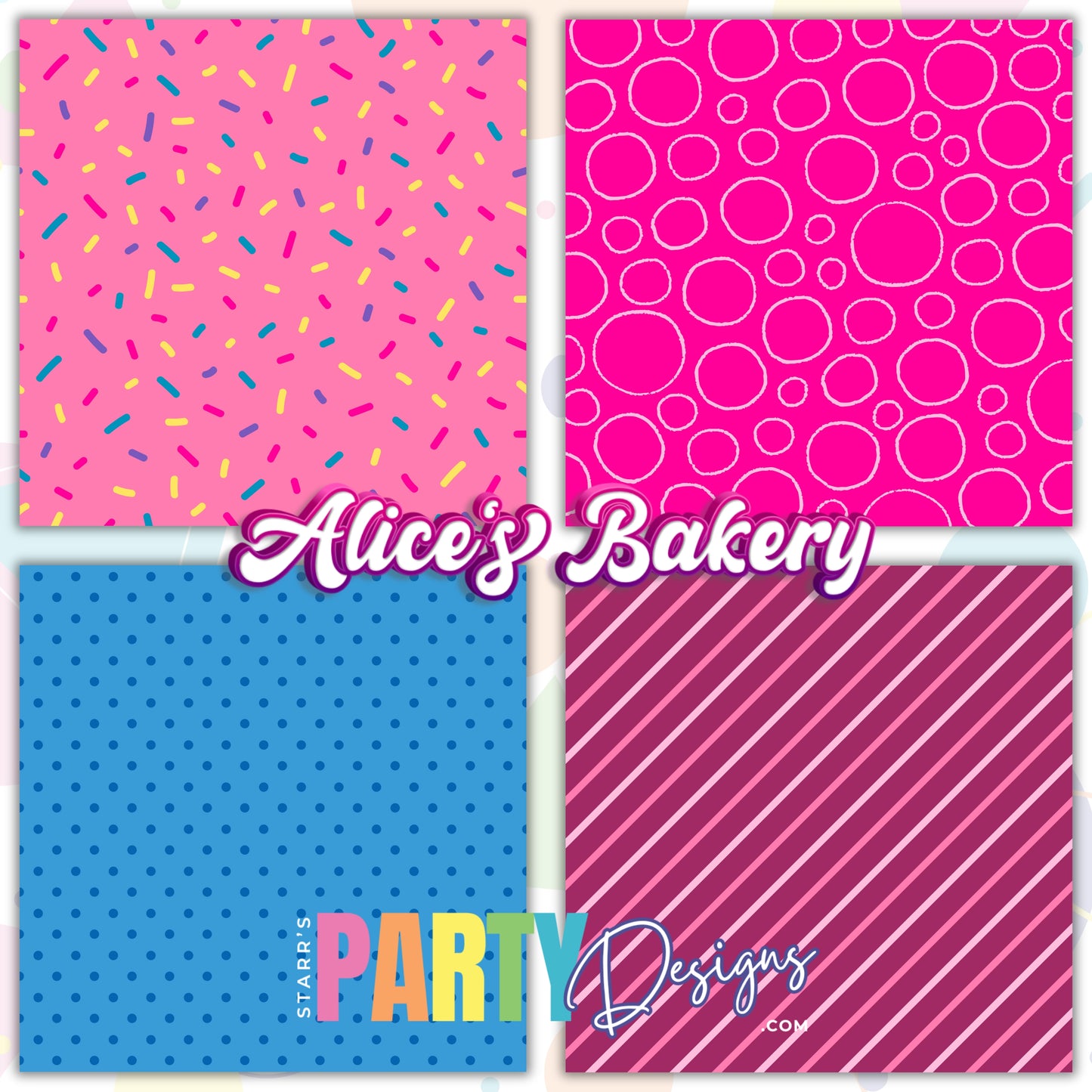 ALICE'S BAKERY PAPER PACK 3