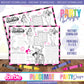 PLACEMAT ACTIVITY SHEET | PINK BARBIE A1