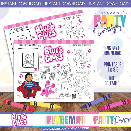 PLACEMAT ACTIVITY SHEET | MAGENTA'S CLUES B1