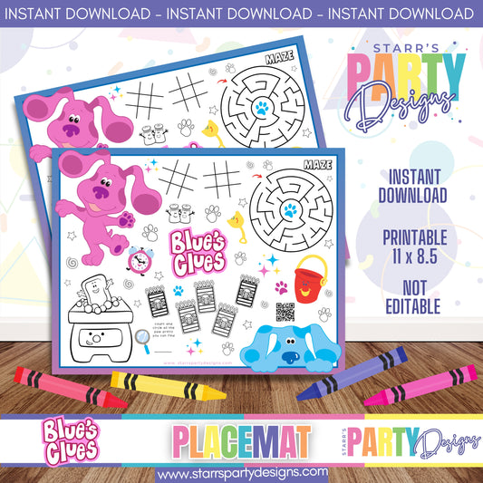 PLACEMAT ACTIVITY SHEET | MAGENTA'S CLUES B4