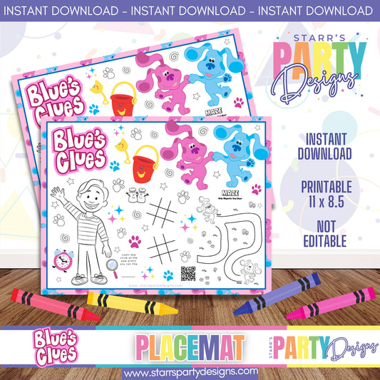 PLACEMAT ACTIVITY SHEET | MAGENTA'S CLUES B6