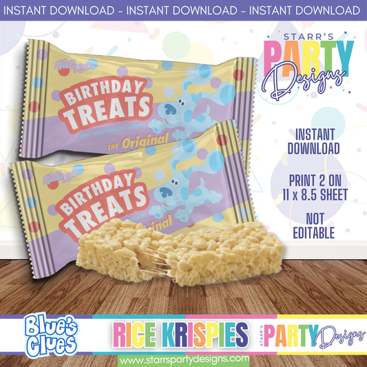 RICE KRISPIES DESIGN | BLUE'S CLUES PASTEL A3