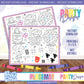 PLACEMAT ACTIVITY SHEET | BLUE'S CLUES PASTEL A4