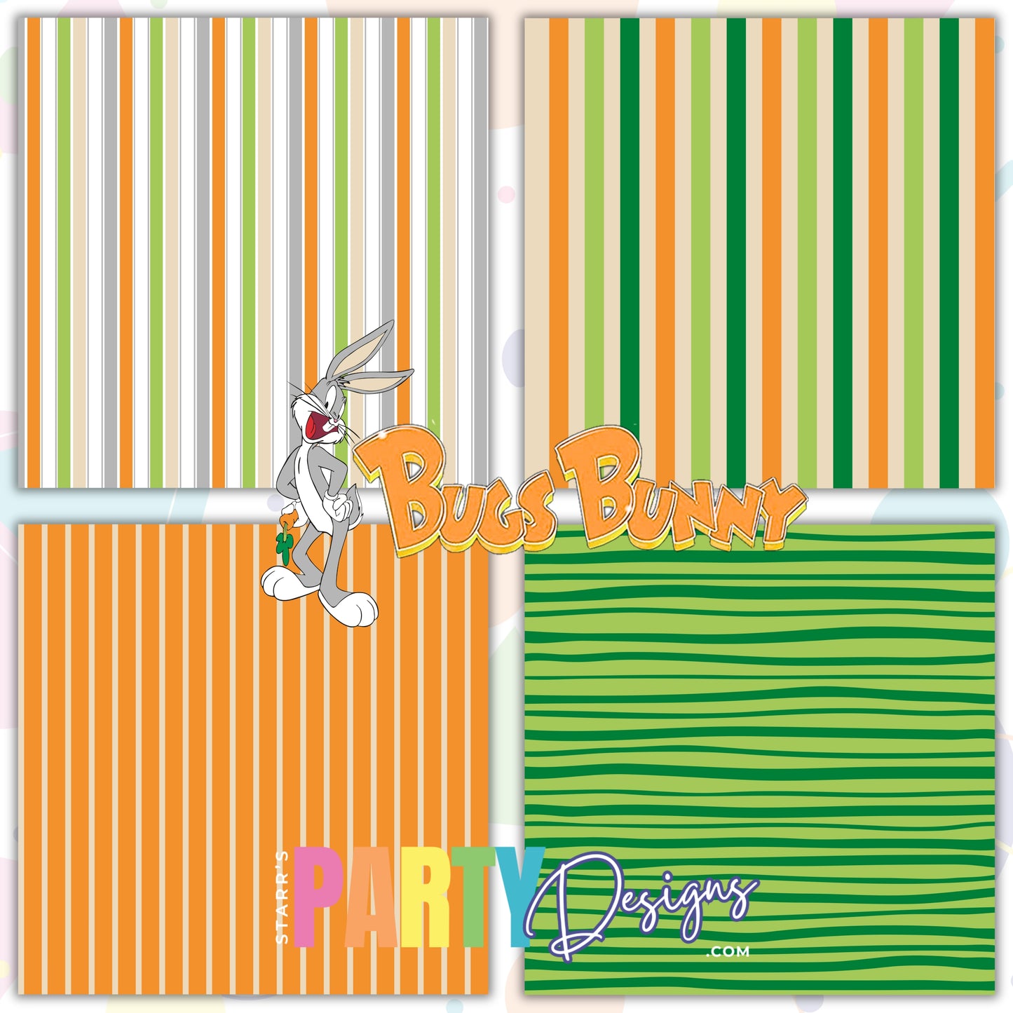 BUGS BUNNY STRIPES PAPER PACK