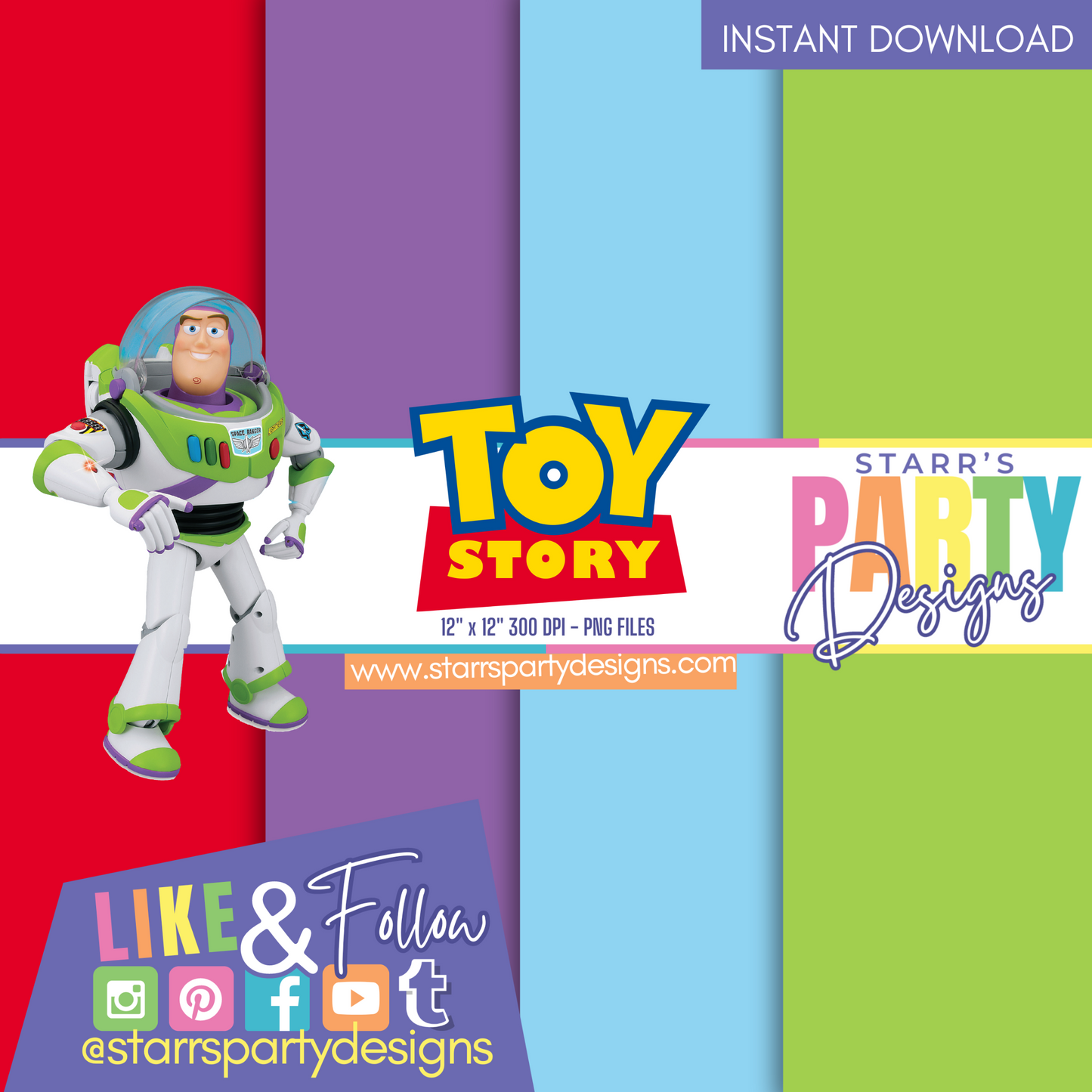 BUZZ LIGHTYEAR SOLIDS PAPER PACK