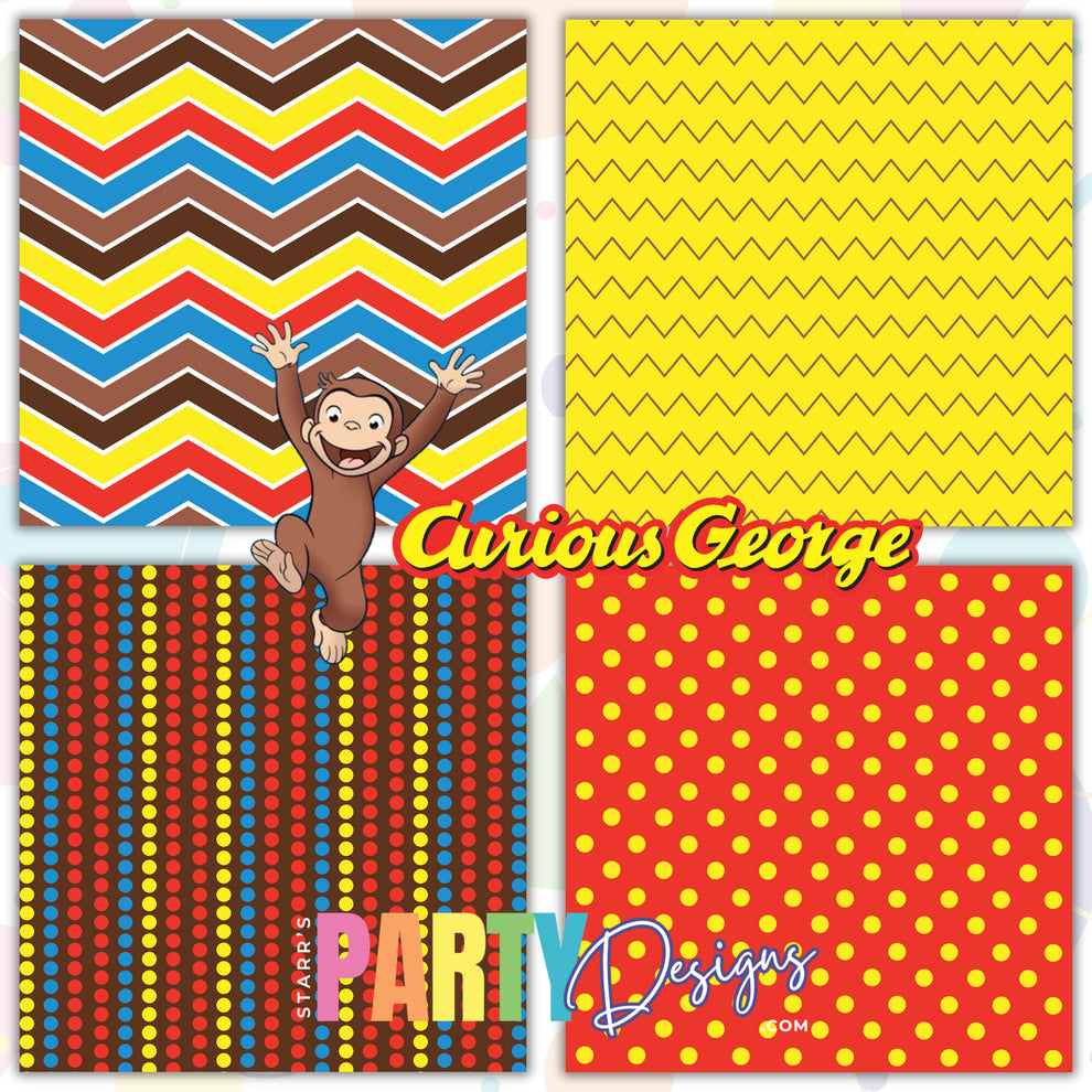 CURIOUS GEORGE PAPER PACK 2 – Starr's Party Designs