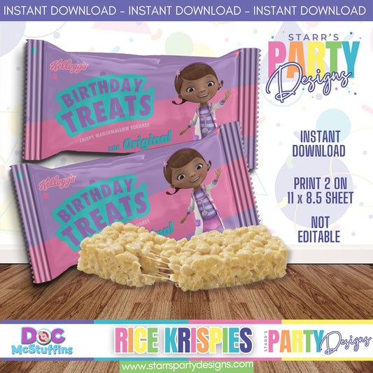 RICE KRISPIES DESIGN | DOC MCSTUFFINS A4