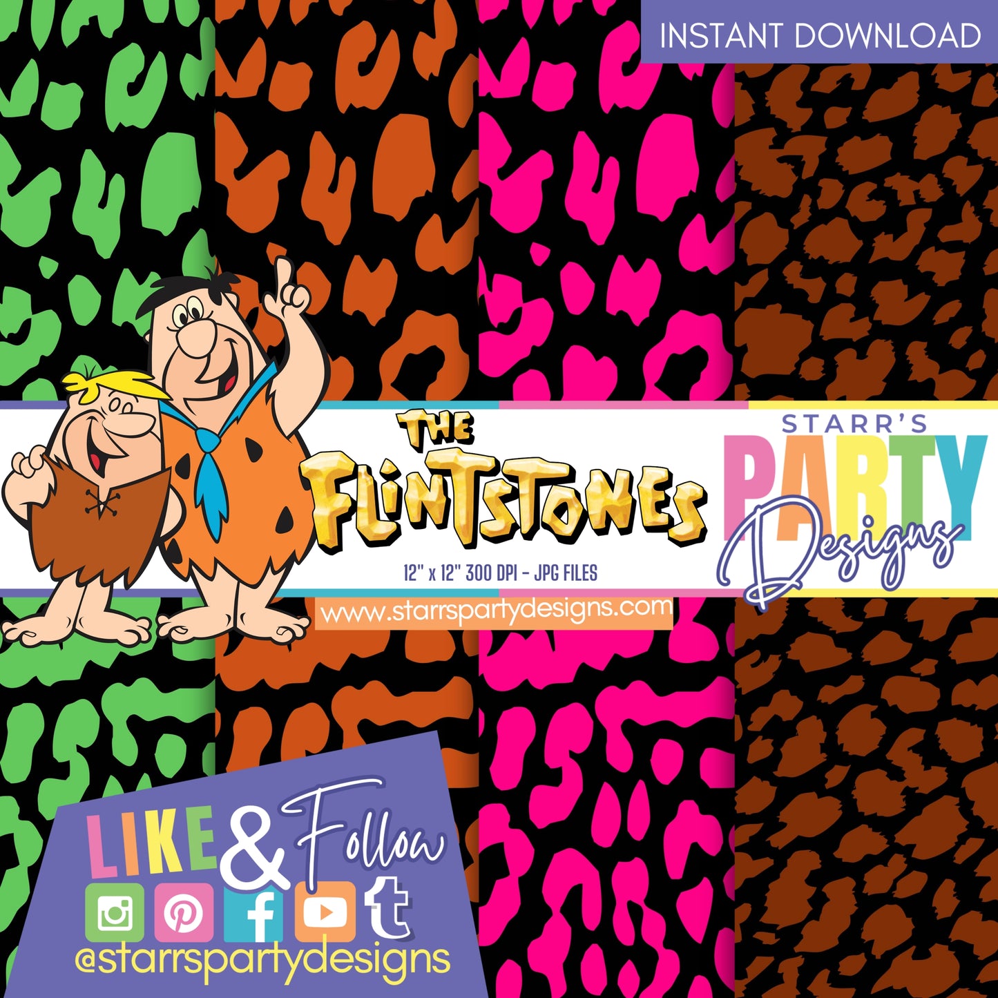 THE FLINTSTONES PAPER PACK STYLE 3