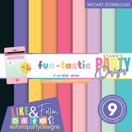 FUN-TASTIC SOLIDS PAPER PACK