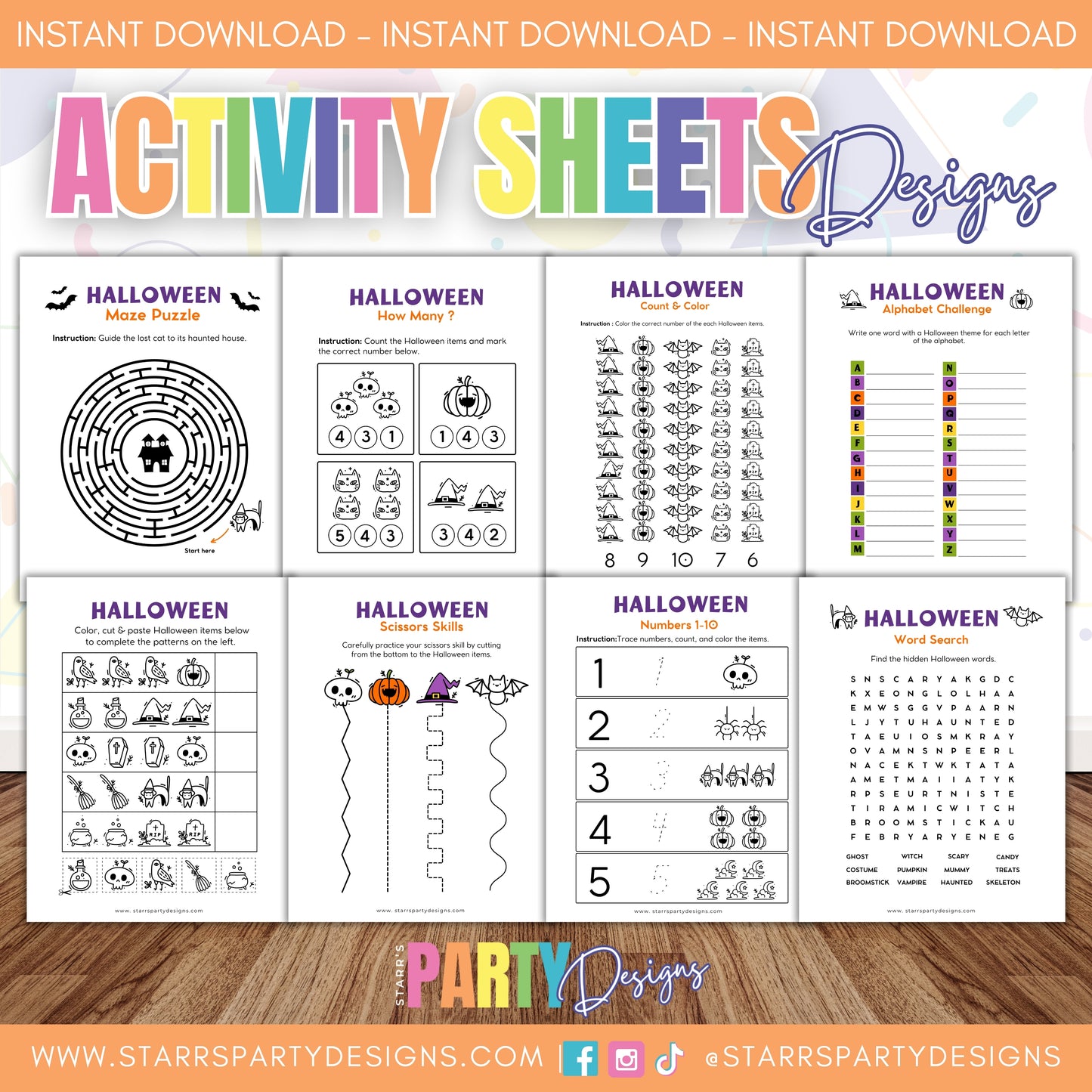 HALLOWEEN ACTIVITY SHEETS A1