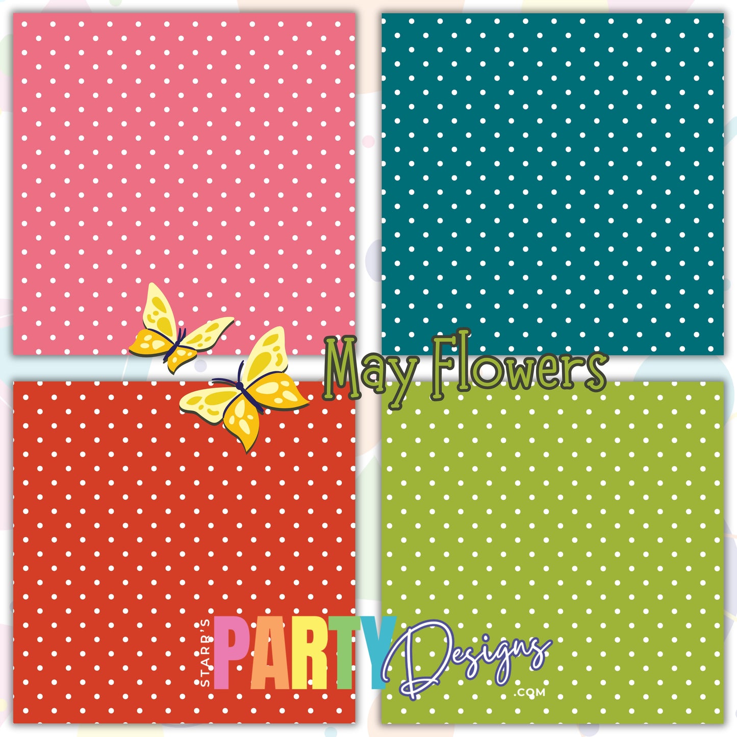 MAY FLOWERS PAPER PACK