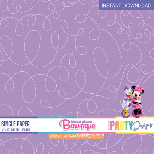 MINNIE MOUSE BOWTIQUE DIGITAL PAPER 1