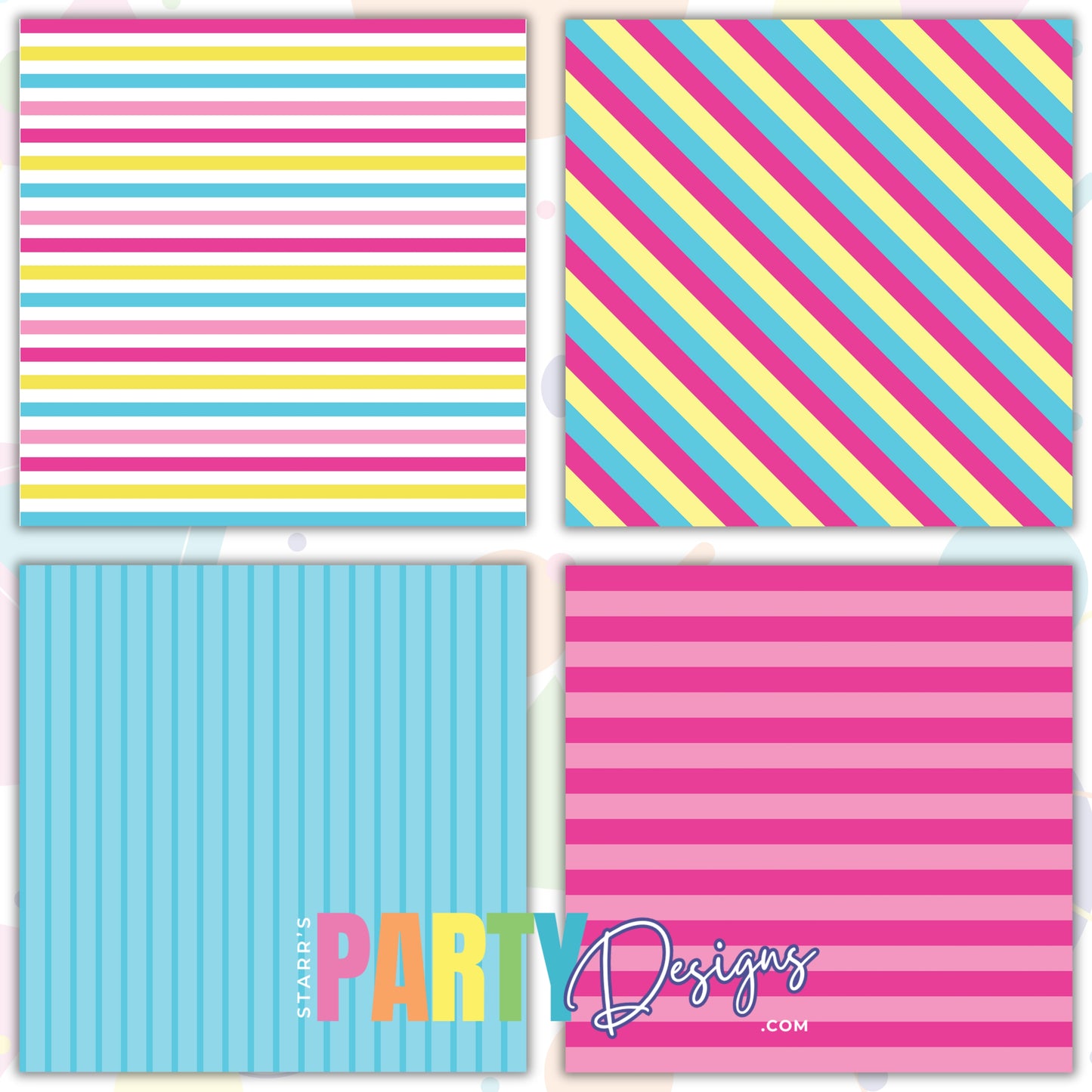 OH SO PRETTY STRIPES PAPER PACK