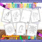 PAINTING WITH GEORGE COLORING PAGES