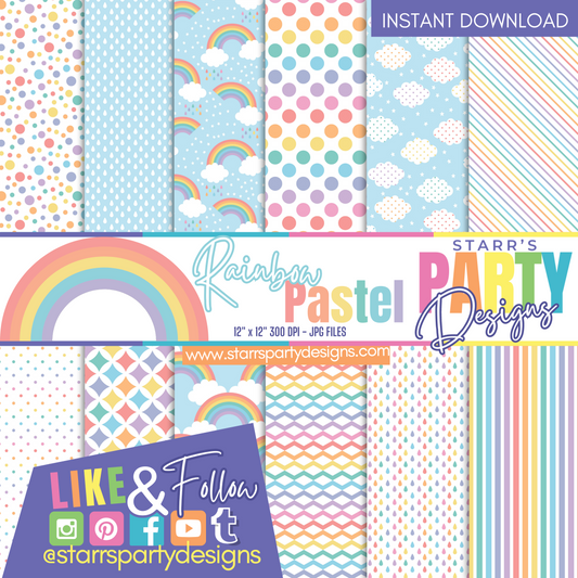 PASTEL RAINBOW PAPER PACK