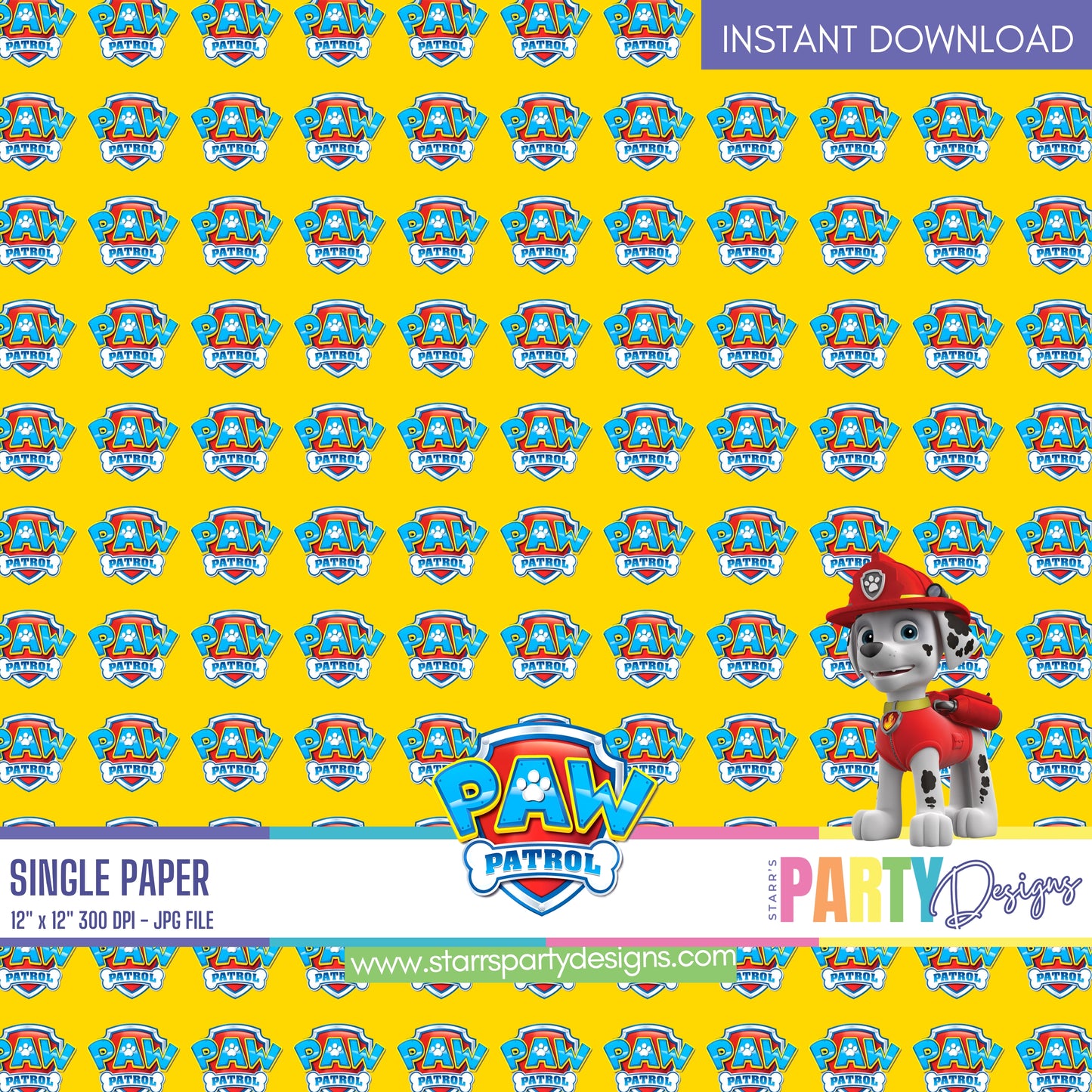 PAW PATROL DIGITAL PAPER 2