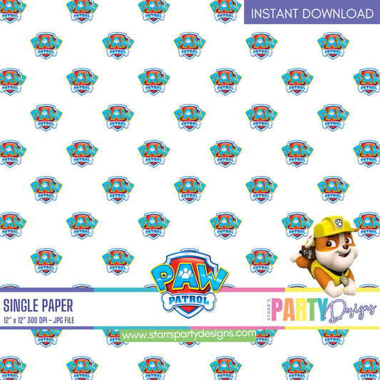 PAW PATROL DIGITAL PAPER 4