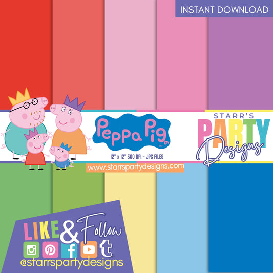 PEPPA PIG SOLIDS PAPER PACK