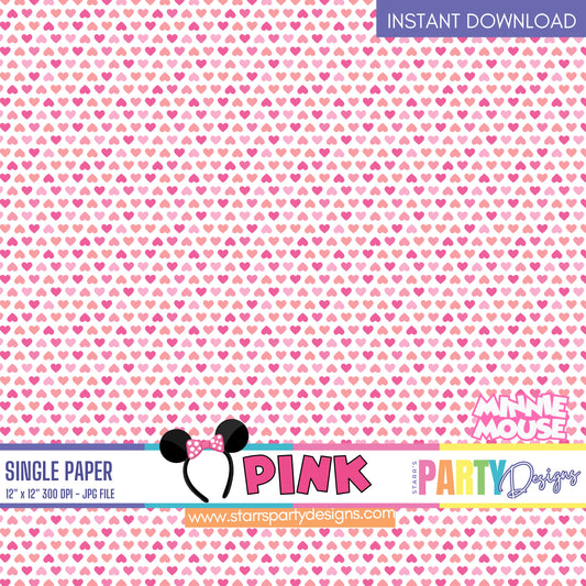 PINK MINNIE MOUSE DIGITAL PAPER 1