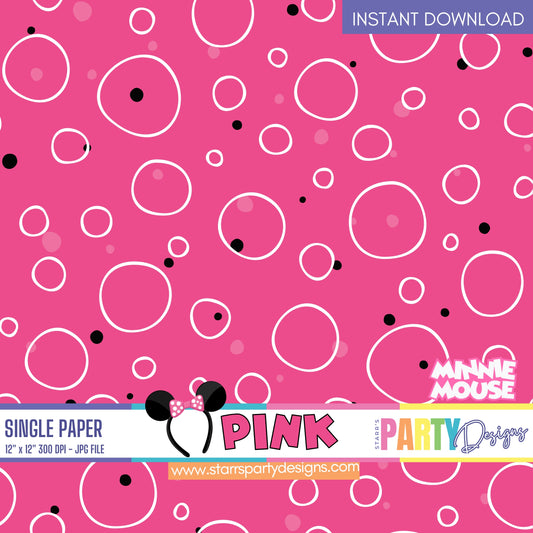 PINK MINNIE MOUSE DIGITAL PAPER 2