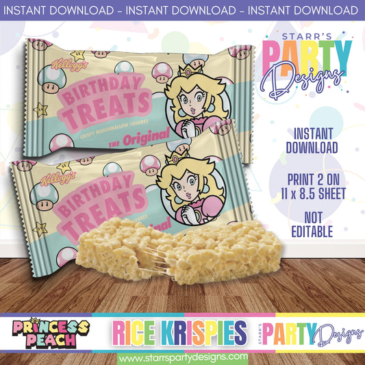 RICE KRISPIES DESIGN | PRINCESS PEACH PASTEL A2