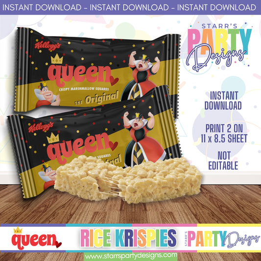 RICE KRISPIES DESIGN | QUEEN IN WONDERLAND B1